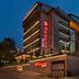 Ramada by Wyndham Bursa Cekirge Thermal & Spa exterior in Bursa at dusk with illuminated facade