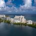 Hilton Garden Inn San Juan Condado waterfront skyline view in San Juan with ocean and bay