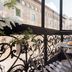 Hotel San Lorenzo Boutique, Valencia balcony with table setting and street view