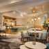 DoubleTree by Hilton Dartford Bridge lobby bar with seating area and illuminated counter in Dartford