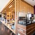 Premier Inn Stuttgart Airport breakfast area with buffet counter and seating in Leinfelden-Echterdingen