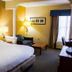Holiday Inn Express & Suites Sanford By IHG guest room with king bed, armchair, desk and window
