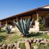 Agriturismo Baglio Vecchio in Castelvetrano, rustic patio with agave plants and terracotta roof