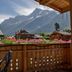 Le Saint Antoine in Les Houches with mountain views from a balcony and flower boxes