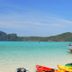 Chongkhao Resort in Ko Phi Phi with beach, turquoise sea, and distant islands