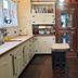 Alaska Heritage House Bed And Breakfast kitchen with vintage stove and central island in Fairbanks