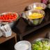 Breakfast buffet at Apa Hotel Nagoya Marunouchi Ekimae in Nagoya with salads, tomatoes and corn