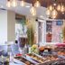 Breakfast buffet at ibis Styles Toulouse-Blagnac Aéroport in Blagnac with pastries, fruit and hanging lights