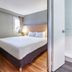 ibis Haguenau Strasbourg Nord guest room with double bed, window and attached bathroom doorway