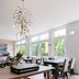 Garner Hotel Oberhausen By IHG dining area with large windows and a central chandelier in Oberhausen