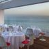 King Evelthon Beach Hotel & Resort in Paphos seaside terrace dining with ocean view at sunset