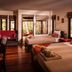 Baan Manali Resort in Ko Pha Ngan guest room with two beds and tropical-window views