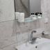Cann Hotel, Konakli bathroom sink with mirror, soap dispensers and towel holder