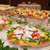 Hotel Nikko Tsukuba buffet with seafood salad and colorful vegetable platters in Tsukuba