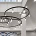 Hilton Garden Inn Tampa-East/Brandon lobby with circular pendant lights and high white ceiling in Tampa