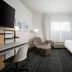 TownePlace Suites by Marriott Sierra Vista guest room with king bed, desk, chair, and window seating