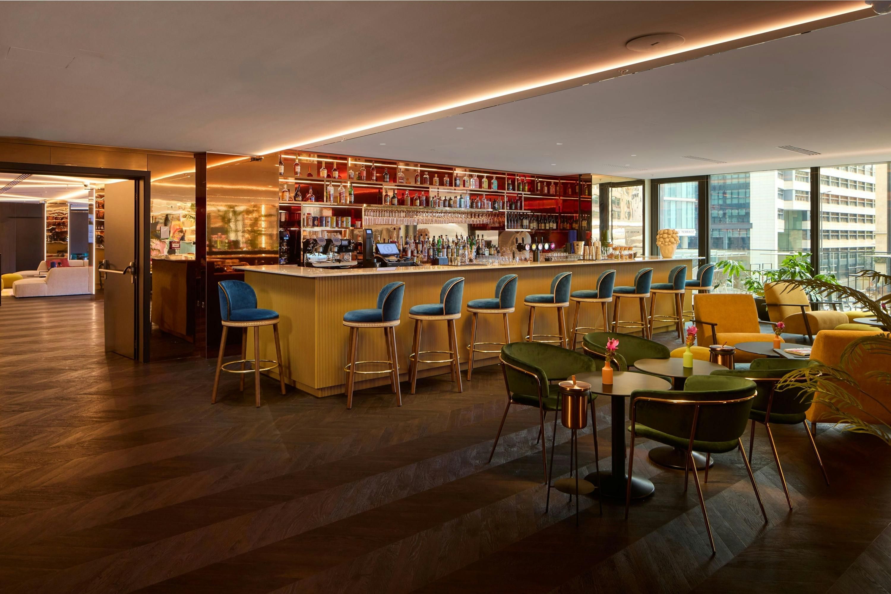 Cardo Brussels, Autograph Collection bar lounge with city views in Brussels
