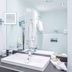 Best Western Macrander Hotel Frankfurt/Kaiserlei bathroom with sink, hair dryer and walk-in shower in Offenbach am Main