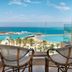 Hilton Hurghada Plaza in Hurghada balcony with seating and panoramic Red Sea marina view