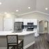 Westgate Branson Lakes Resort in Hollister: open-plan suite with kitchen, sofa, TV and archway