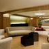 The Westin Miyako Kyoto lobby lounge with curved seating and modern wood accents in Kyoto