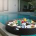 Le Jardin Villas Seminyak, Kuta: floating breakfast tray in a private villa pool