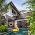 Le Jardin Villas Seminyak in Kuta, tropical villa with private pool and yellow duck float