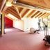 Hotel-Gasthof Zum Oberen Wirt in Regen fitness room with exercise bikes and large windows