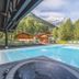 Hôtel Les Aiglons Chamonix outdoor pool with mountain view in Chamonix