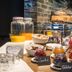 Goldene Traube - by Neugart breakfast buffet in Traben-Trarbach with jars, pastries and glasses