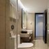 Home Inn Plus Guilin Railway Station Xiangbishan Park bathroom with glass shower and double vanity