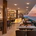 Hilton Rijeka Costabella Beach Resort & Spa in Rijeka, beachfront terrace bar overlooking the sea at sunset
