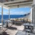 Maresca Hotel Praiano terrace with tables and chairs overlooking the sea in Praiano