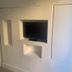 Self Contained Rooms in Central Torquay room with built-in wall TV niche and shelving in Torquay