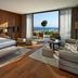 Mandarin Oriental, Bodrum suite with sea view, balcony, king bed and sitting area