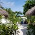 Blue World Dharavandhoo in Dharavandhoo with tropical garden path and thatched-roof bungalows