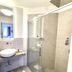 Le Muraine in Bergamo bathroom with glass shower, vessel sink and large mirror