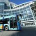 The Westin Anaheim Resort in Anaheim with an ART shuttle bus outside the convention center
