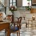 Relais & Châteaux Heritage Hotel Madrid elegant lobby seating area with marble floor and ornate furniture