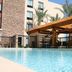 Hampton Inn & Suites Phoenix Chandler-Fashion Center pool with shaded cabana in Chandler