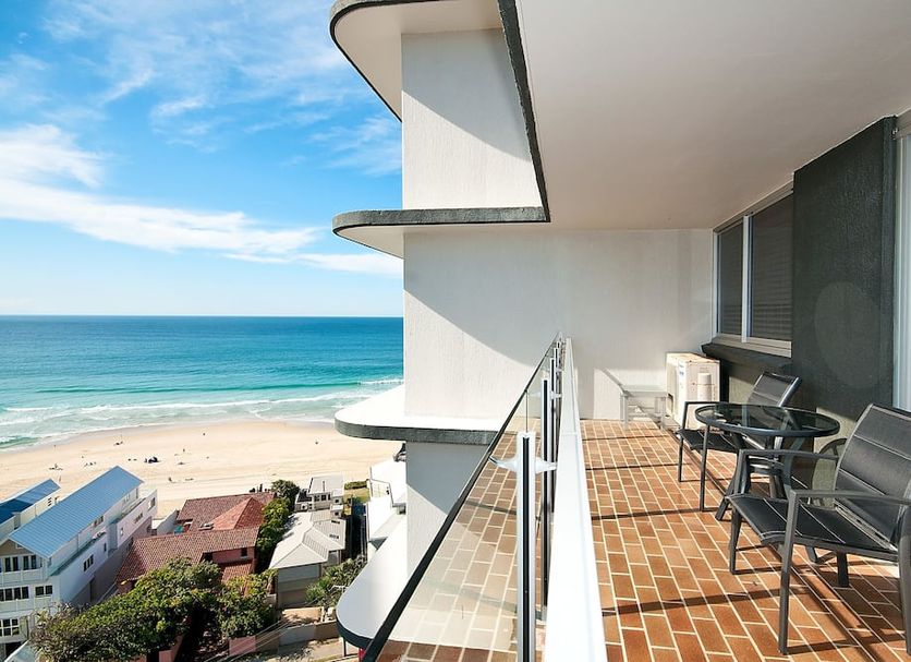 Sunbird Beach Resort in Main Beach balcony with ocean and beach view