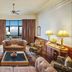 Wildflower Hall, An Oberoi Resort, Shimla lounge with fireplace and mountain-view window