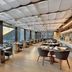 Wonderland Hotel Luxury, Hangzhou: lakeside restaurant with floor-to-ceiling windows and mountain views