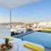 Myconian Korali Relais & Chateaux in Mykonos with infinity pool, sea view, and private terrace lounge