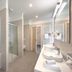 Hotel Salona Palace Solin bathroom with double sinks, walk-in shower and bathtub