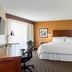 Four Points by Sheraton Buffalo Grove guest room with king bed, desk, chair and armchair