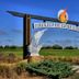 Prairie Band Casino & Resort in Mayetta entrance sign for Firekeeper Golf Course against blue sky