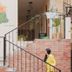 Hotel Cielo y Selva, San Cristóbal de las Casas courtyard with brick stairs and hanging plants