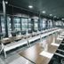 Marine Beach Hotel Pattaya in Jomtien meeting room with long conference tables and black chairs