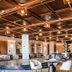 Ethiopian Skylight Hotel in Addis Ababa lounge with modern seating and a geometric ceiling